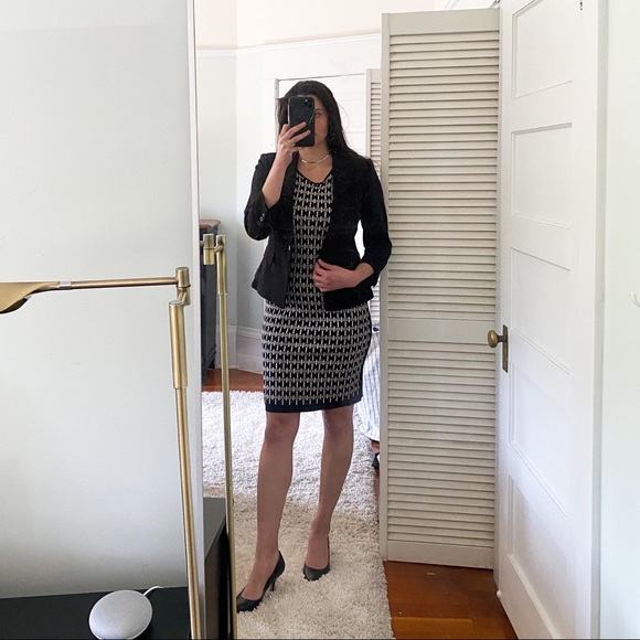 EUC Vince Camuto Geometric Sheath Dress - Picture 2 of 5